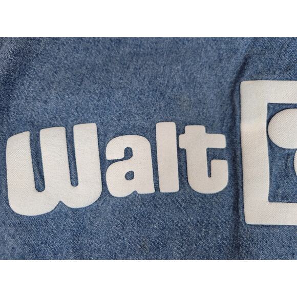 Rare Disney Resort Medium Denim Hoodie Pullover Spellout Script‎ Spirit Jersey - Picture 12 of 16